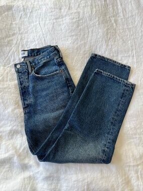 agolde 90'S crop mid rise straight